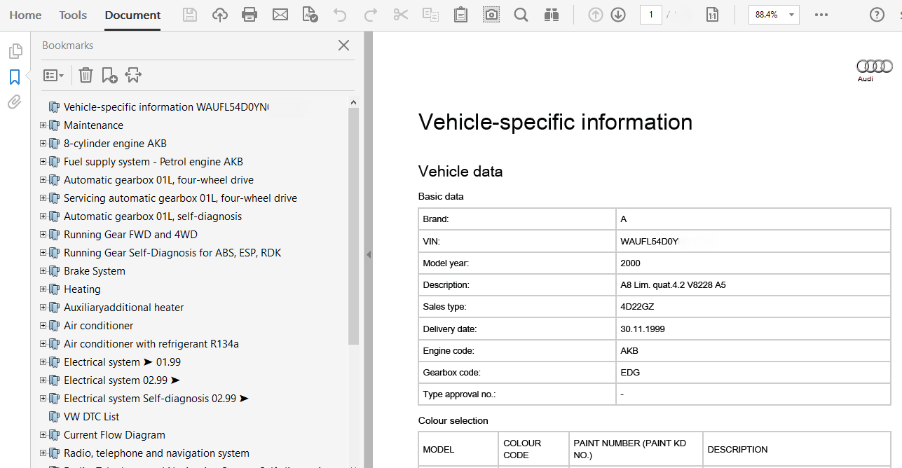 2000 Audi A8 Repair Manual
