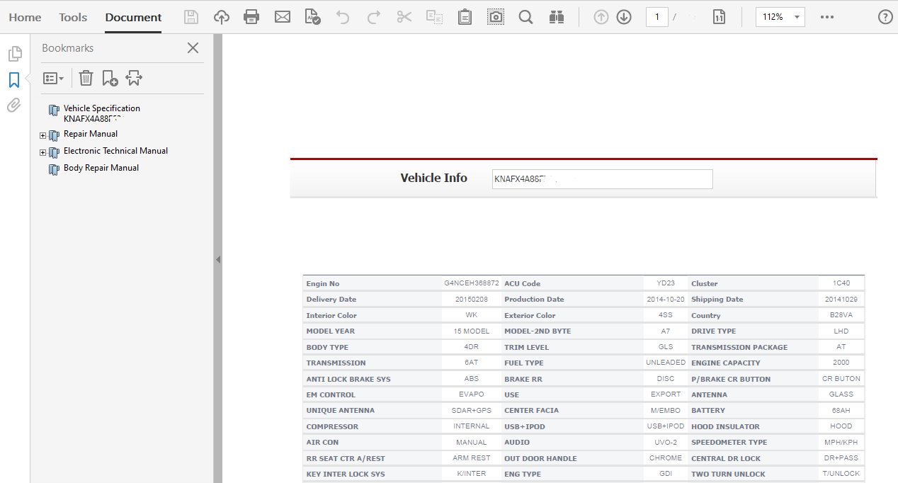 2015 Kia Forte repair manual