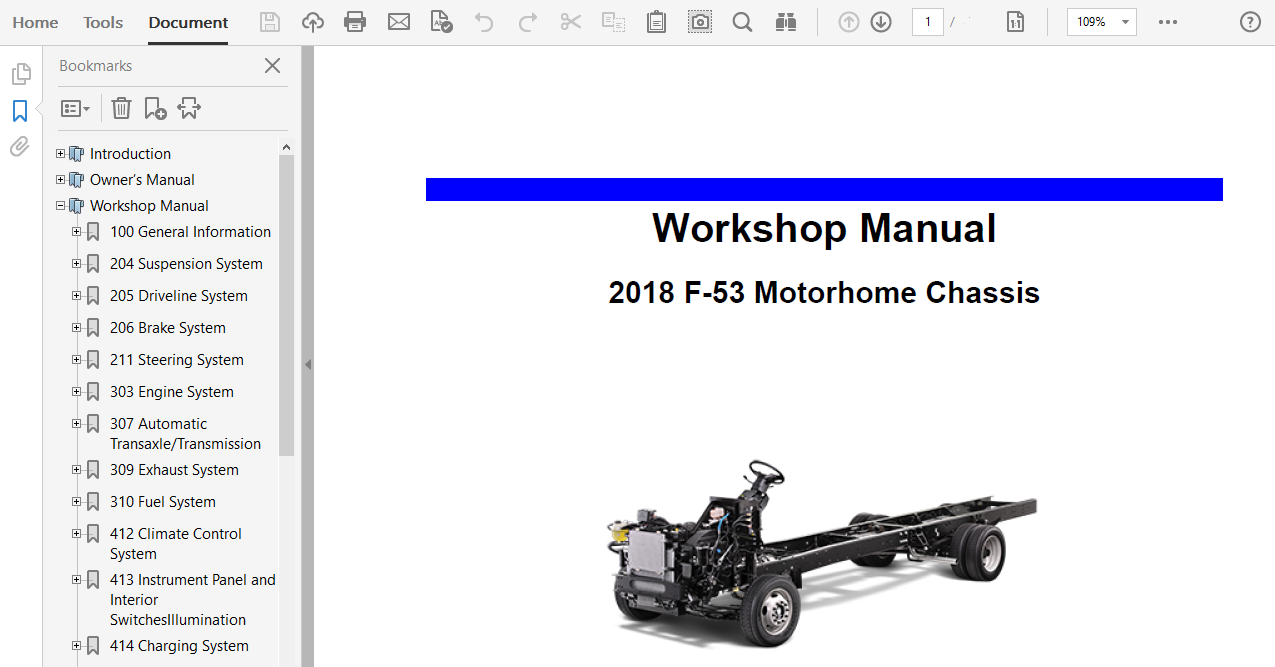 Ford F53 Motorhome Chassis Service Manual