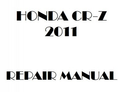 2011 Honda CR-Z repair manual