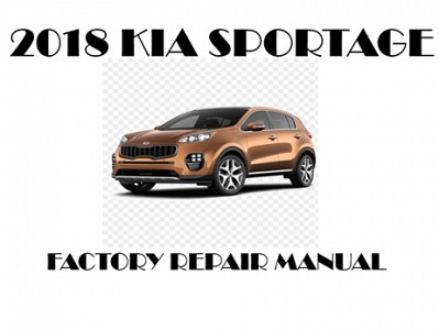 2018 Kia Sportage repair manual