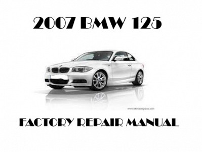 2007 BMW 125 repair manual