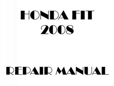 2008 Honda FIT repair manual