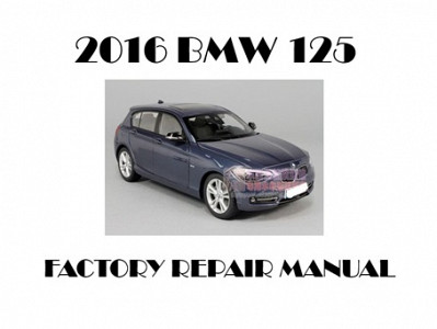 2016 BMW 125 repair manual
