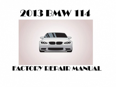 2013 BMW 114 repair manual