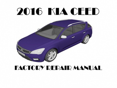 2016 Kia Ceed repair manual