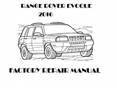 2016 Range Rover Evoque repair manual downloader