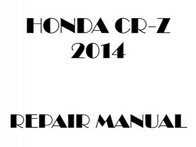 2014 Honda CR-Z repair manual