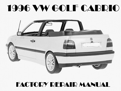 1996 Volkswagen Golf Cabriolet repair manual
