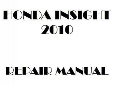 2010 Honda INSIGHT repair manual