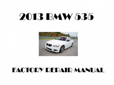 2013 BMW 535 repair manual