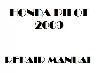2009 Honda PILOT repair manual