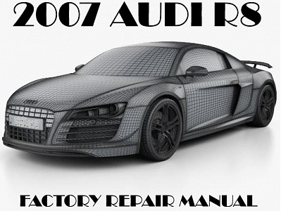 2007 Audi R8 repair manual