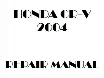2004 Honda CR-V repair manual