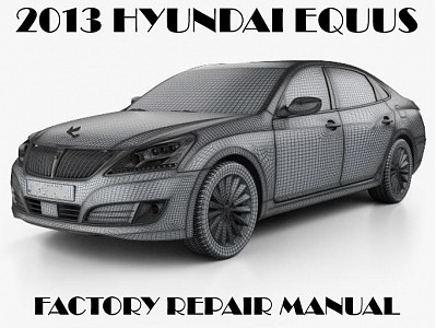 2013 Hyundai Equus repair manual