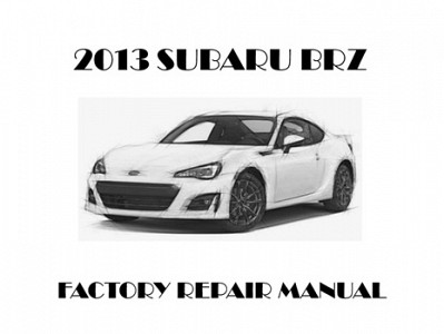 2013 Subaru BRZ repair manual