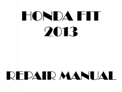 2013 Honda FIT repair manual