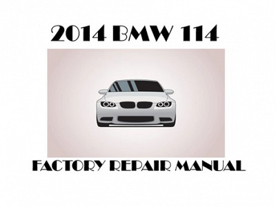 2014 BMW 114 repair manual