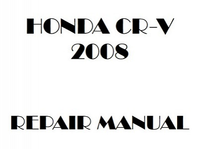 2008 Honda CR-V repair manual