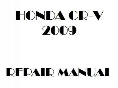 2009 Honda CR-V repair manual