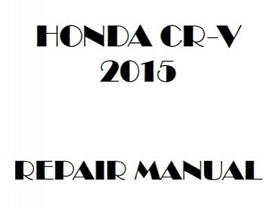 2015 Honda CR-V repair manual