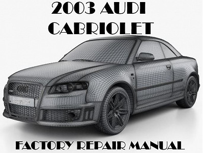 2003 Audi Cabriolet repair manual