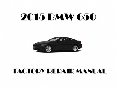 2015 BMW 650 repair manual