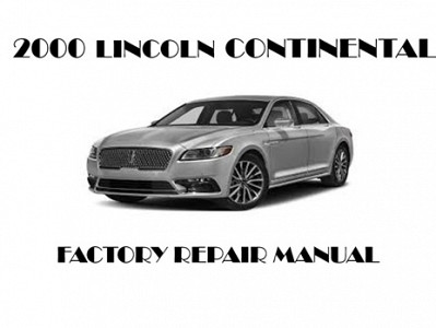 2000 Lincoln Continental repair manual