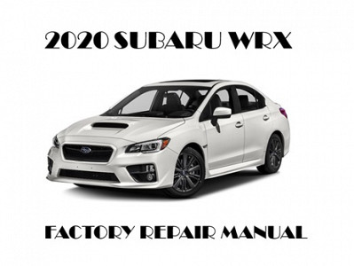 2020 Subaru WRX repair manual