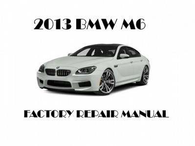 2013 BMW M6 repair manual