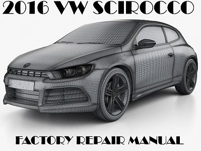 2016 Volkswagen Scirocco repair manual