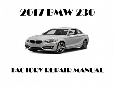 2017 BMW 230 repair manual