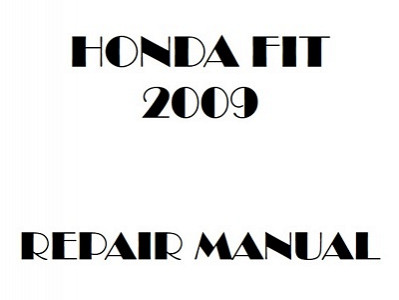 2009 Honda FIT repair manual
