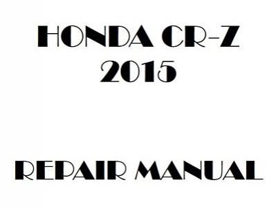 2015 Honda CR-Z repair manual