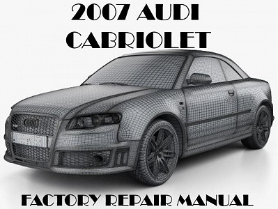 2007 Audi Cabriolet repair manual