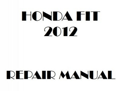 2012 Honda FIT repair manual