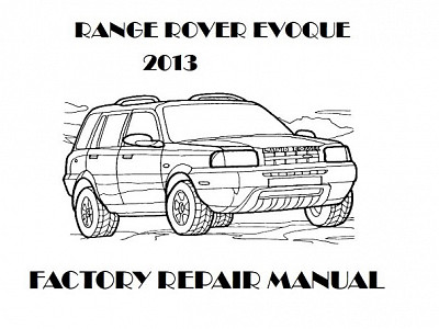 2013 Range Rover Evoque repair manual downloader