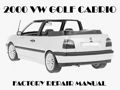 2000 Volkswagen Golf Cabriolet repair manual