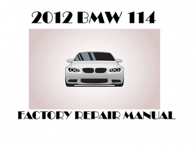 2012 BMW 114 repair manual
