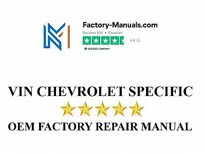 VIN Specific Chevrolet Repair Manual