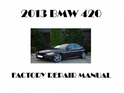 2013 BMW 420 repair manual