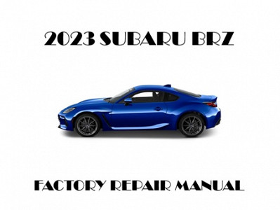 2023 Subaru BRZ repair manual