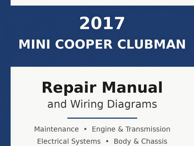 2017 Mini Cooper Clubman repair manual