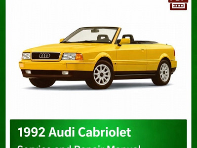 1992 Audi Cabriolet repair manual