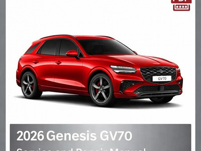 2026 Genesis GV70 Repair Manual