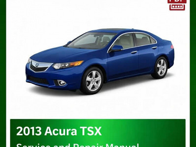 2013 Acura TSX repair manual - VIN specific