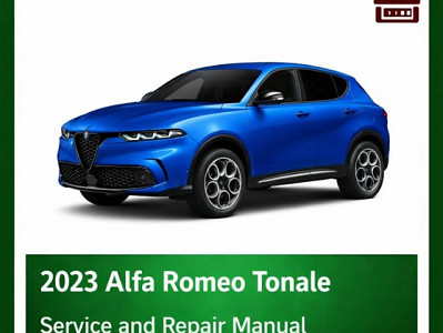 2023 Alfa Romeo Tonale repair manual