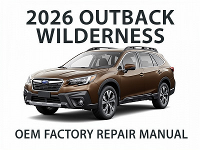 2026 Subaru Outback Wilderness Repair Manual