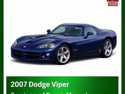 2007 Dodge Viper repair manual