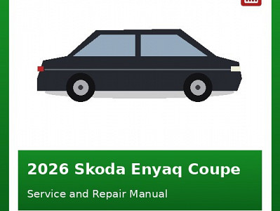 2026 Skoda Enyaq Coupe repair manual